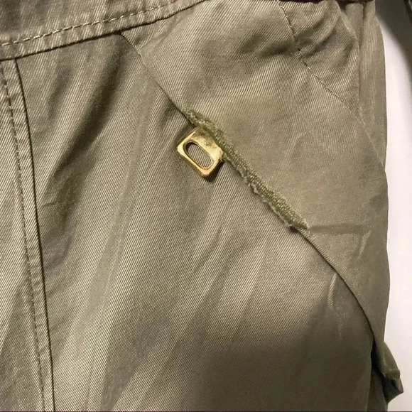 The North Face HyVent army green down  puffer parka hooded jacket - Picture 6 of 16